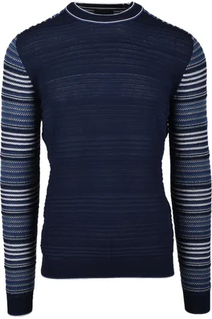 BALLANTYNE Homme, Pulls, Bleu, Taille: XL Pull en Tricot de Coton