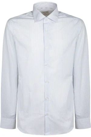 Calvin Klein Homme, Chemises, Bleu, Taille: XL Chemise à pois bleu clair