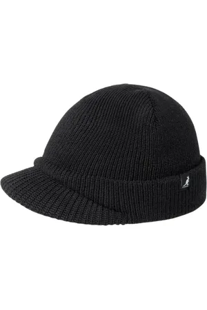 Kangol Femme, Accessoires, Noir, Taille: ONE Size Bonnet Unisexe Noir Hypoallergénique