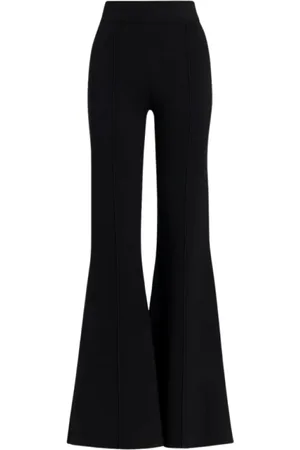 Essentiel Antwerp Femme, Pantalons, Noir, Taille: 36 FR Pantalon évasé en tricot inspiré des années 70