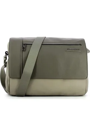 Piquadro Homme, Sacs, Gris, Taille: ONE Size Sac Messager Gris pour Ordinateur Portable Unisexe