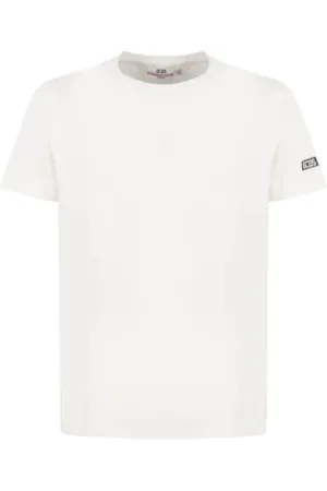 GCDS Homme, Tops, Blanc, Taille: 2XL Essentials Jersey Blanc T-shirt avec logo
