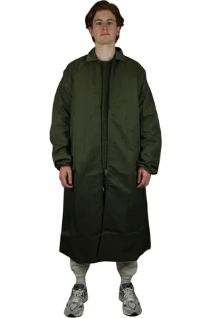 FEAR OF GOD Homme, Manteaux, Vert, Taille: S Trench en Nylon Texturé Vert Militaire