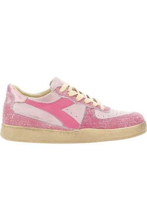 Diadora Femme, Chaussures, Rose, Taille: 38 EU Baskets de Basket Rose Vintage
