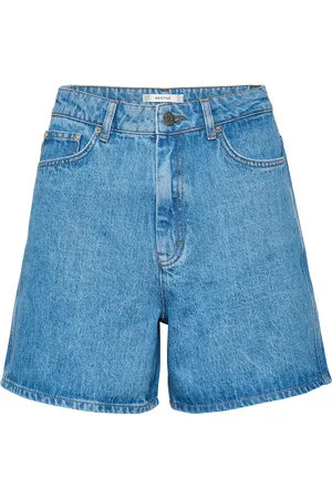 Gestuz Femme, Shorts, Bleu, Taille: W25 Shorts en Denim Bleu Moyen - Mettez à Niveau Votre Garde-Robe Estivale