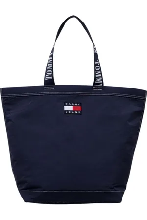 Tommy Hilfiger Femme, Sacs, Bleu, Taille: ONE Size Sac Shopper en Nylon Bleu Foncé
