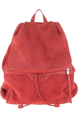 Balenciaga Femme, Pre-owned, Rouge, Taille: ONE Size Pre-owned Daim sacs-dos