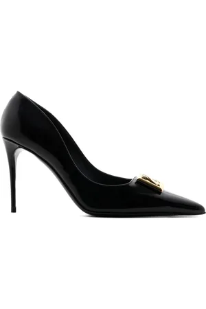 Dolce & Gabbana Femme, Chaussures, Noir, Taille: 41 EU Escarpins Lollo Noirs à Talon