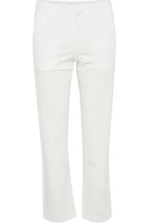 Part Two Femme, Pantalons, Blanc, Taille: 40 FR Pantalon Soffynspw Blanc Éclatant