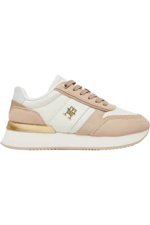 Tommy Hilfiger Femme, Chaussures, Multicolore, Taille: 38 EU Baskets de Course Mode Blanches Roses