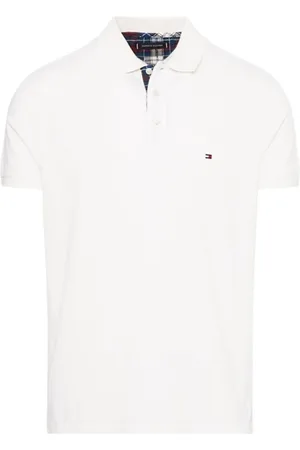 Tommy Hilfiger Homme, Tops, Blanc, Taille: L Check Polo T-shirts et Polos