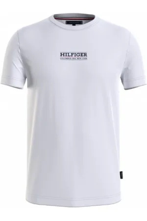 Tommy Hilfiger Homme, Tops, Blanc, Taille: M Collection de T-shirts et Polos élégants