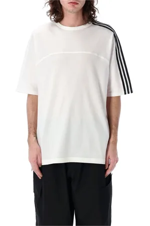 Y-3 Homme, Tops, Blanc, Taille: XL T-shirt 3 Bandes