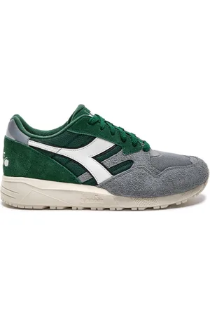Diadora Femme, Chaussures, Vert, Taille: 39 EU Baskets de Course en Daim Multicolore