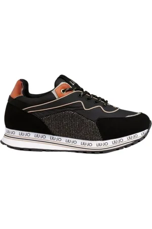 Liu Jo Femme, Chaussures, Noir, Taille: 36 EU Wonder Baskets Noir Design Contrasté