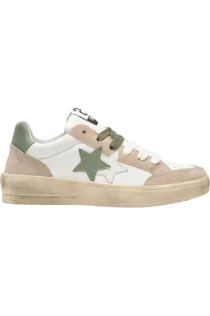 2STAR Homme, Chaussures, Multicolore, Taille: 43 EU Nouvelles Baskets en Cuir Beige Effet Usé