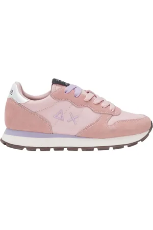 sun68 Femme, Chaussures, Rose, Taille: 36 EU Baskets Décontractée en Cuir et Tissu Rose