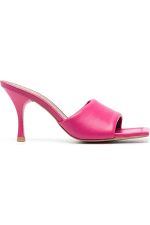 ALOHAS Femme, Chaussures, Rose, Taille: 37 EU Mules Gonflées Roses Sandales Plates