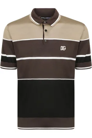Dolce & Gabbana Homme, Tops, Multicolore, Taille: L Polo à Rayures