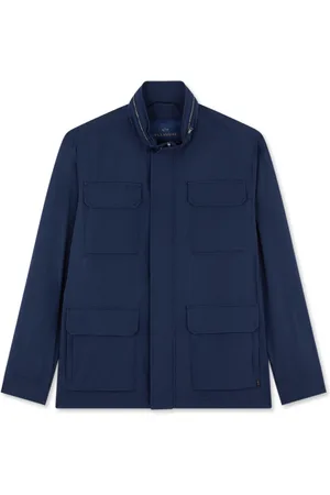 Paul & Shark Homme, Vestes, Bleu, Taille: L Veste de champ de luxe Typhoon Platinum