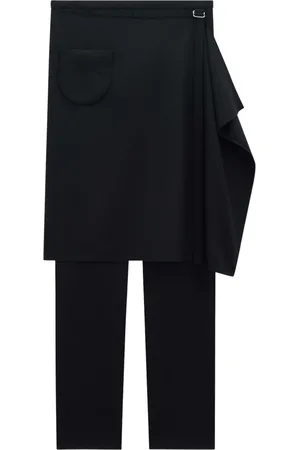 Courrèges Femme, Pantalons, Noir, Taille: 34 FR Pantalon noir en laine sur mesure