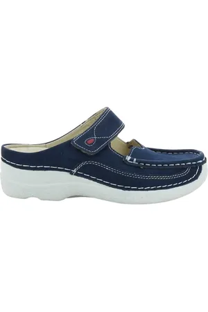 Wolky Femme, Chaussures, Bleu, Taille: 38 EU Chaussons Bleus Roll Chaussures