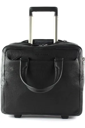Piquadro Homme, Sacs, Noir, Taille: ONE Size Mallette à roulettes carrée noire pour ordinateur