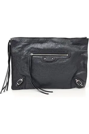 Balenciaga Femme, Pre-owned, Gris, Taille: ONE Size Pre-owned Cuir pochettes-minaudieres