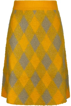 Burberry Femme, Jupes, Multicolore, Taille: 40 FR Jupe en Laine à Carreaux