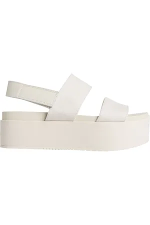 Calvin Klein Femme, Chaussures, , Taille: 41 EU Sandales plates pour femmes