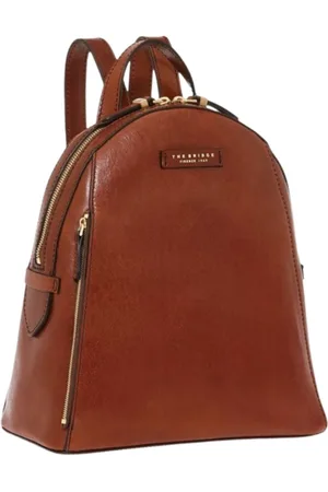 The Bridge Femme, Sacs, Brun, Taille: ONE Size Sac à dos en cuir marron ligne Costanza
