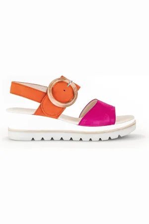 Gabor Femme, Chaussures, Multicolore, Taille: 42 1/2 EU Sandales marron en daim