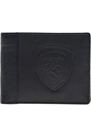 Blauer Homme, Accessoires, Noir, Taille: ONE Size Portefeuille Porte-cartes Noir Homme
