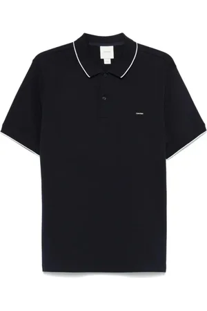Calvin Klein Homme, Tops, Bleu, Taille: XL Polo Ciel Nocturne Bleu