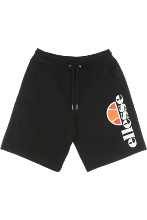 Ellesse Homme, Shorts, Noir, Taille: L Shorts Noirs avec Logo Étendu