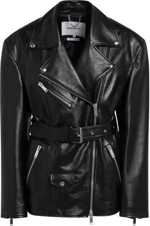 Halfboy Femme, Vestes, Noir, Taille: 38 FR Veste Cuir Biker