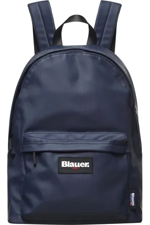 Blauer Homme, Sacs, Bleu, Taille: ONE Size Sac à Dos Bleu Revêtu avec Bretelles Réglables