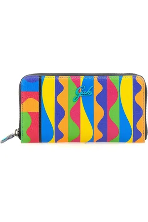 Gabs Femme, Accessoires, Multicolore, Taille: ONE Size Portefeuille en Cuir Multicolore avec Poche à Monnaie