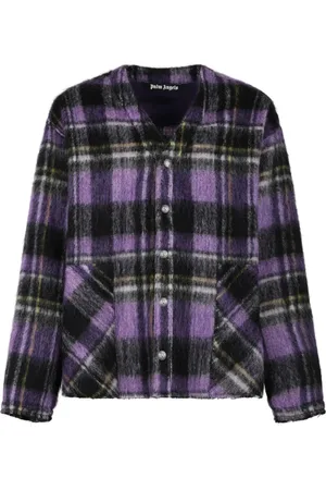 Palm Angels Homme, Pulls, Multicolore, Taille: M Cardigan à Carreaux Pull