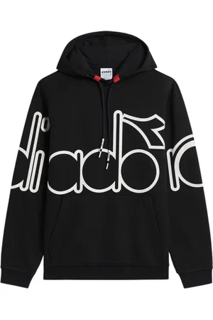 Diadora Homme, Sweatshirts et sweats à capuche, Noir, Taille: S Urbanité Polyester Noir Sweat à capuche