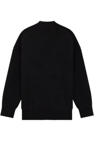 We11 Done Homme, Pulls, Noir, Taille: L Pull Noir pour un Look Élégant