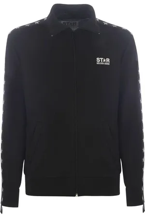 Golden Goose Homme, Sweatshirts et sweats à capuche, Noir, Taille: L Veste de sport noire pour homme