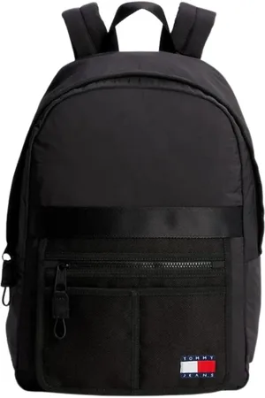 Tommy Hilfiger Homme, Sacs, Noir, Taille: ONE Size Sac à dos Mission Minimaliste en Nylon Noir
