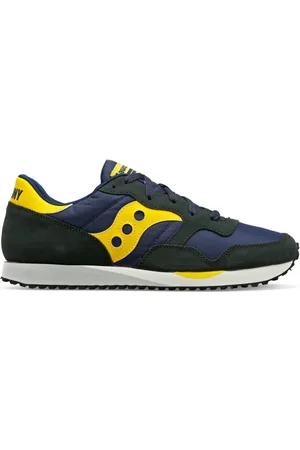 Saucony Femme, Chaussures, Multicolore, Taille: 44 EU Chaussures de Course en Daim Bleu DXN Trainer