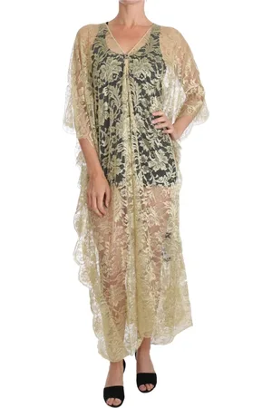 Dolce & Gabbana Femme, Robes, Jaune, Taille: 32 FR Kaftan Robe d