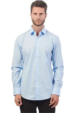 HUGO BOSS Homme, Chemises, Bleu, Taille: M Chemise Coupe Slim Col Kent