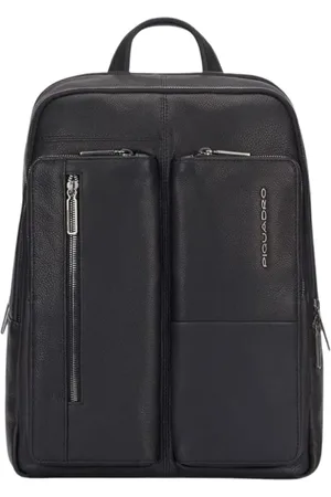 Piquadro Homme, Sacs, Noir, Taille: ONE Size Sac à dos noir pour ordinateur portable homme