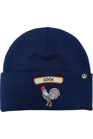 Goorin Bros. Femme, Accessoires, Bleu, Taille: ONE Size Bonnet doux bleu avec patch animal