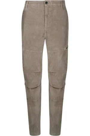 C.P. Company Homme, Pantalons, Brun, Taille: M Pantalon en Velours Côtelé Stretch Design Noix