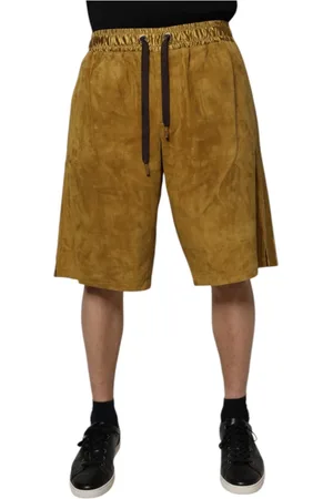 Dolce & Gabbana Homme, Shorts, Brun, Taille: L Shorts Bermuda en peau d
